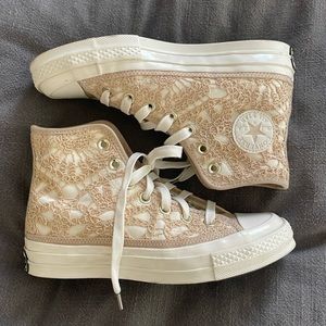 Converse crochet high tops